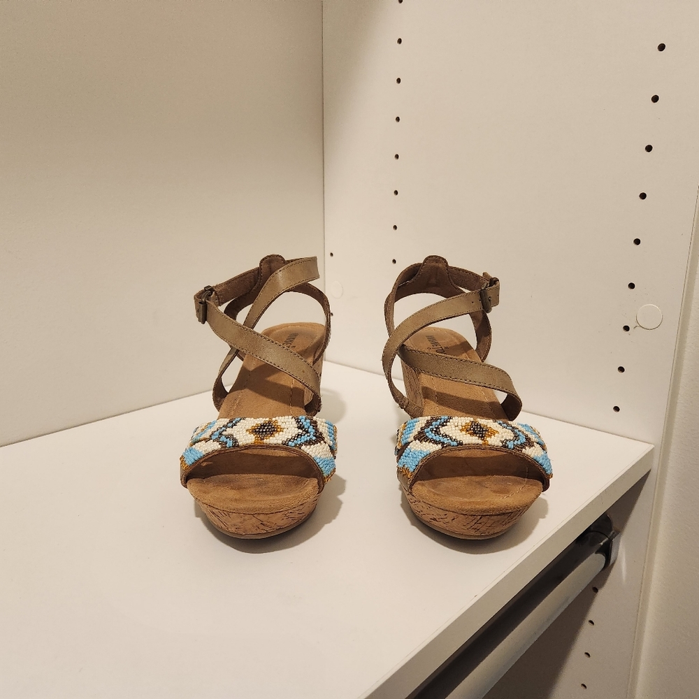 Minnetonka Wedge Sandals - Picture 2 of 3